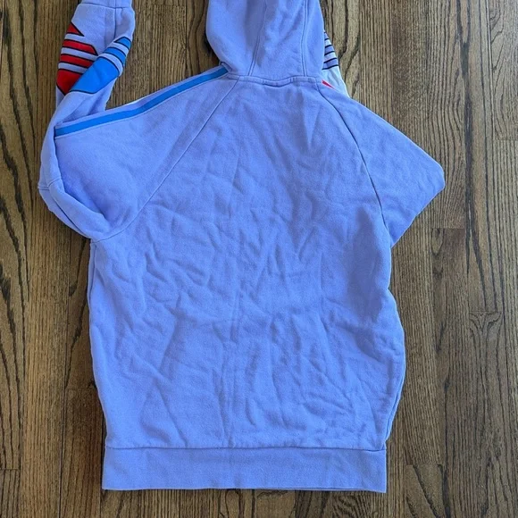 Adidas Tricolor Hoodie Lavender Trefoil Small Pullover - Picture 11 of 13